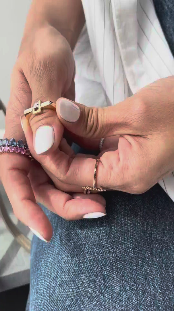Thin Duo Rings
